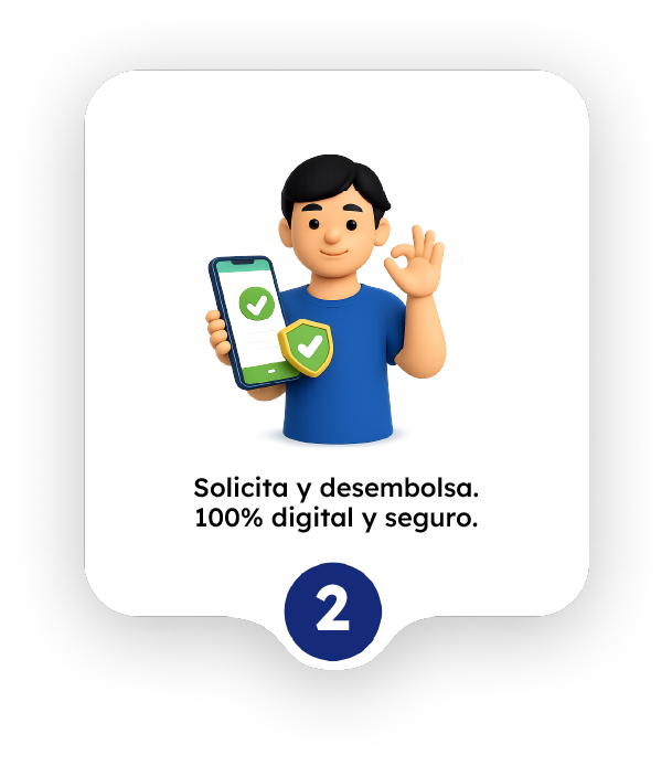 Solicitud de crédito digital y seguro en la plataforma Toquea